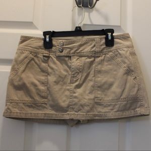 *Khaki Mini Skort